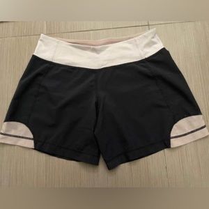 Black and Tan Lululemon Shorts